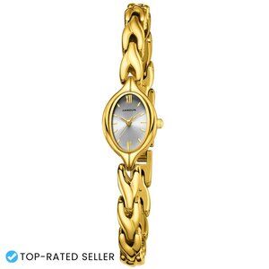 Vintage Oval Bracelet Watch Stainless Steel Retro Elegant Daily Wear Quartz